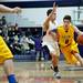 Saline senior Caleb Luckett drives against a Pioneer defender on Friday, Feb. 1. Daniel Brenner I AnnArbor.com